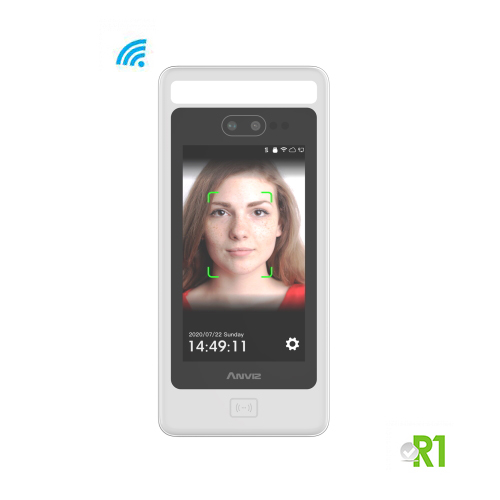 FACEDEEP 5: Facial recognition (up to 2mt) / Mask, Rfid / Mifare, IP65, Linux, Wi-fi and Touch Screen.